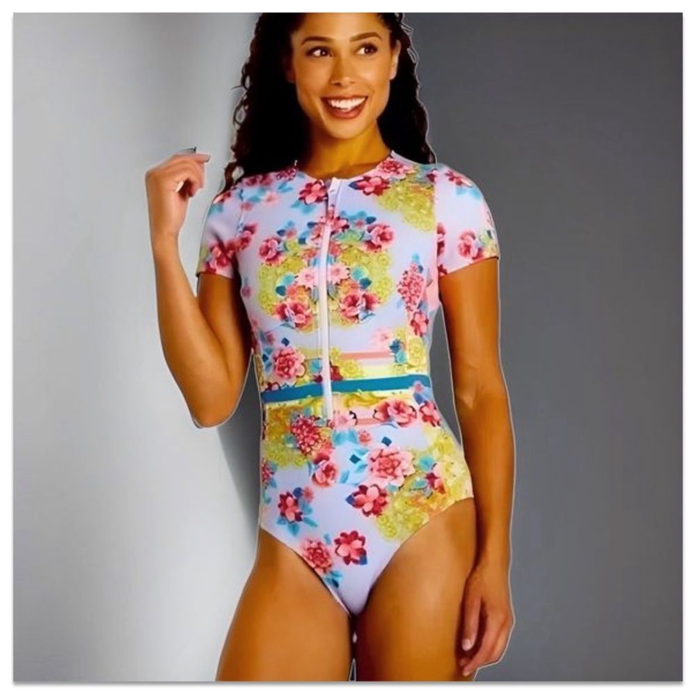 NWT Johnny Was Japer Neoprene One Piece Swimsuit - Picture 14 of 16